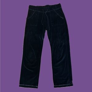 y2k low waisted velour bottoms